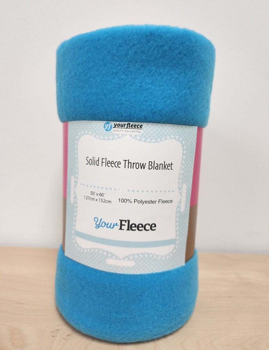 Turquoise fleece 2024 blanket