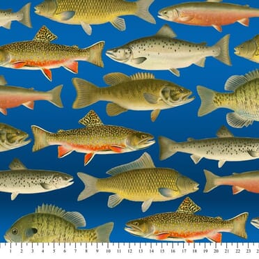 Fish Anti-Pill Fleece Fabric