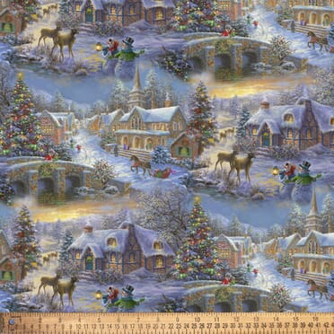 Christmas Holiday Fabric Panels