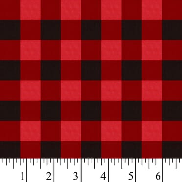1/4 Red Gingham Fabric