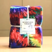 HKKYO Fleece Blanket Making Kit for Kids, No Sew Fleece Blanket Kit, Tie  Blankets Fleece Kit, Flower Fleece Quilt, Crafts for Girls, Sew Craft Kit
