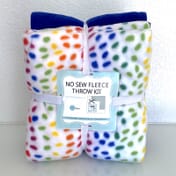 YourFleece Tie Dye Anti-Pill No-Sew Throw Fleece Fabric Kit (72x60)