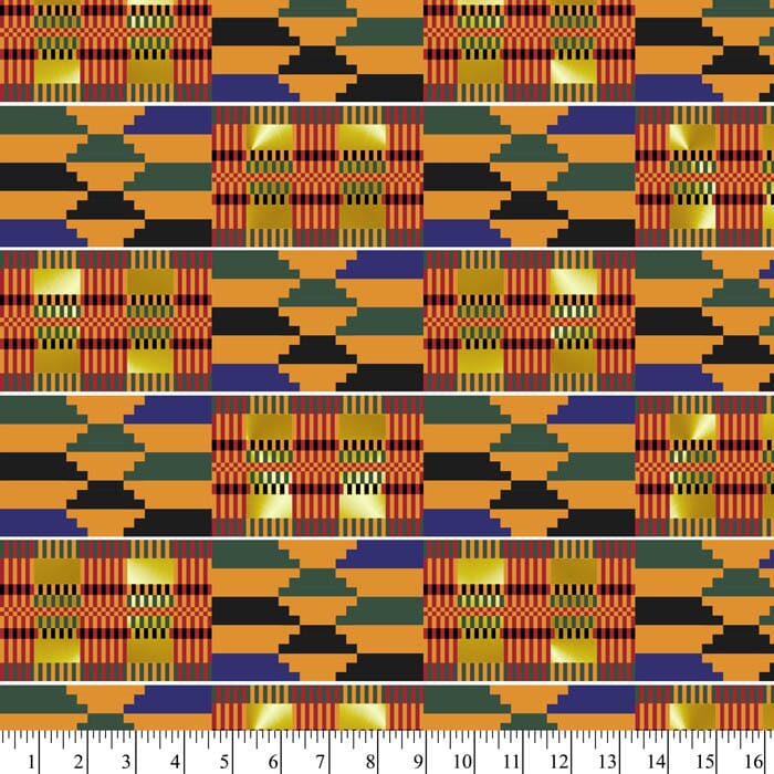 African kente print on sale fabric