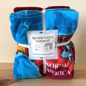 No-sew” fleece throw kit(s), new/never used - baby & kid stuff