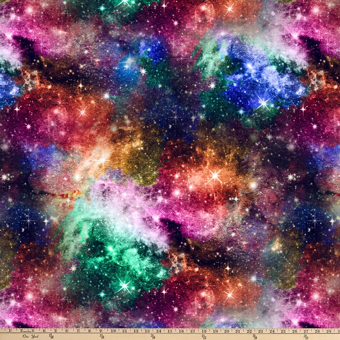 Celestial Galaxy Anti-Pill Premium Fleece Fabric