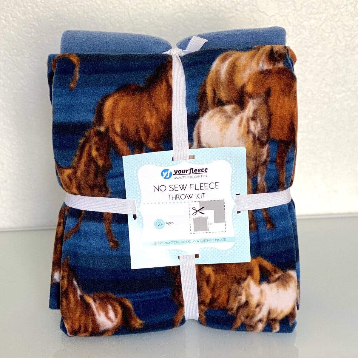 Horses Fleece store Tie Blanket