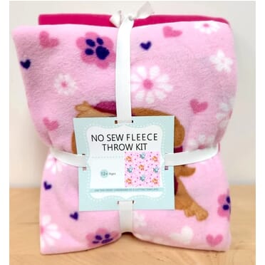 No Sew Fleece Throw Kit Craft Kits For Girls Modern And Stylish DIY Kits  With Knotted Design No Odor For Birthday Christmas Gift - AliExpress